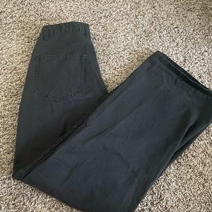 Black wide leg pants